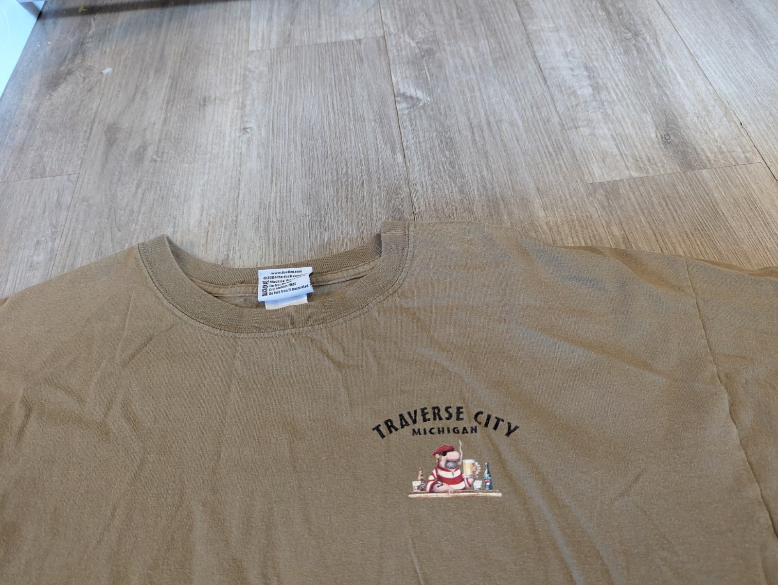 Vintage Traverse City Michigan Funny Comedy Pirate T Shirt XL