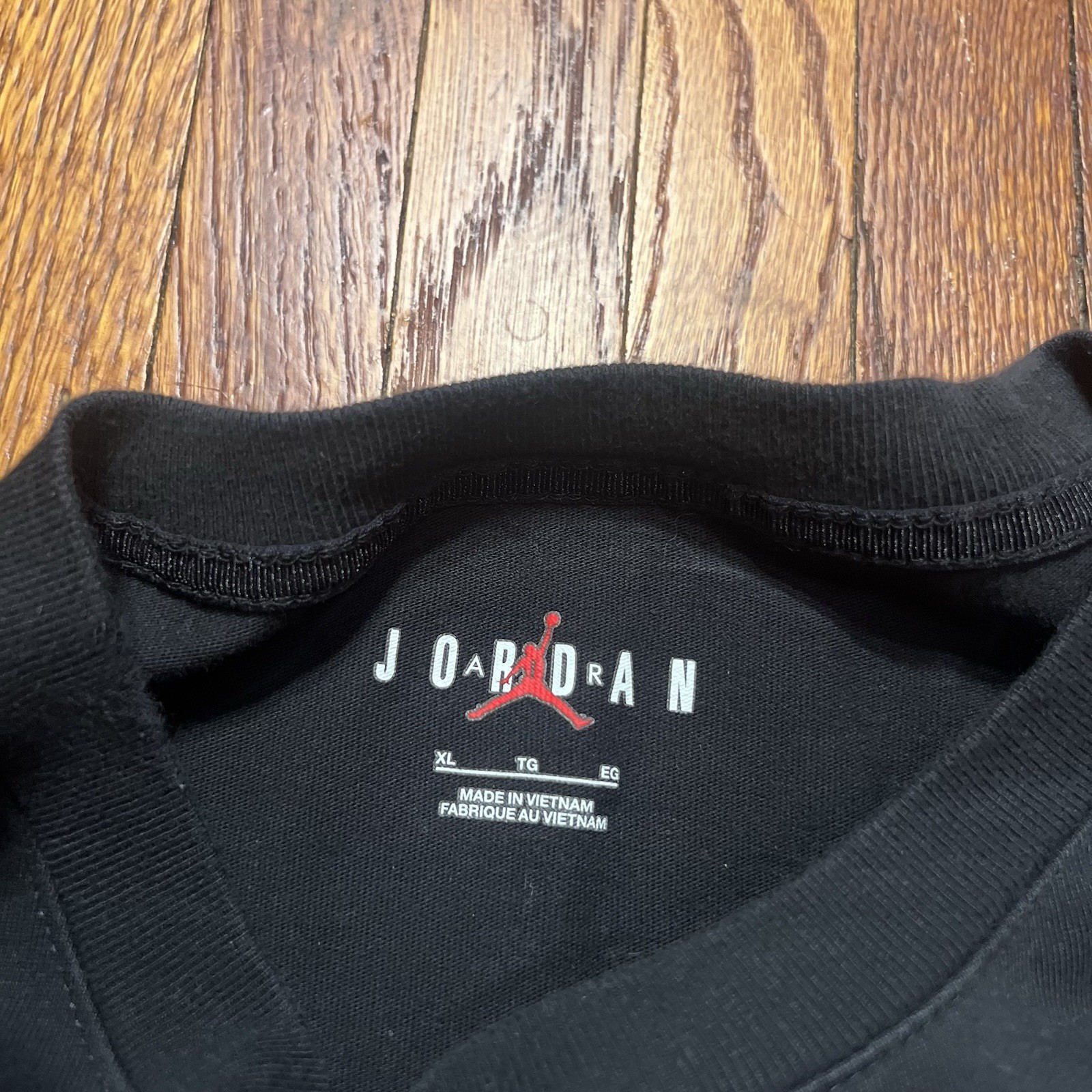 Air Jordan Flight Graphic Travis Scott Cactus Jack Beaded T-Shirt Size XL Black