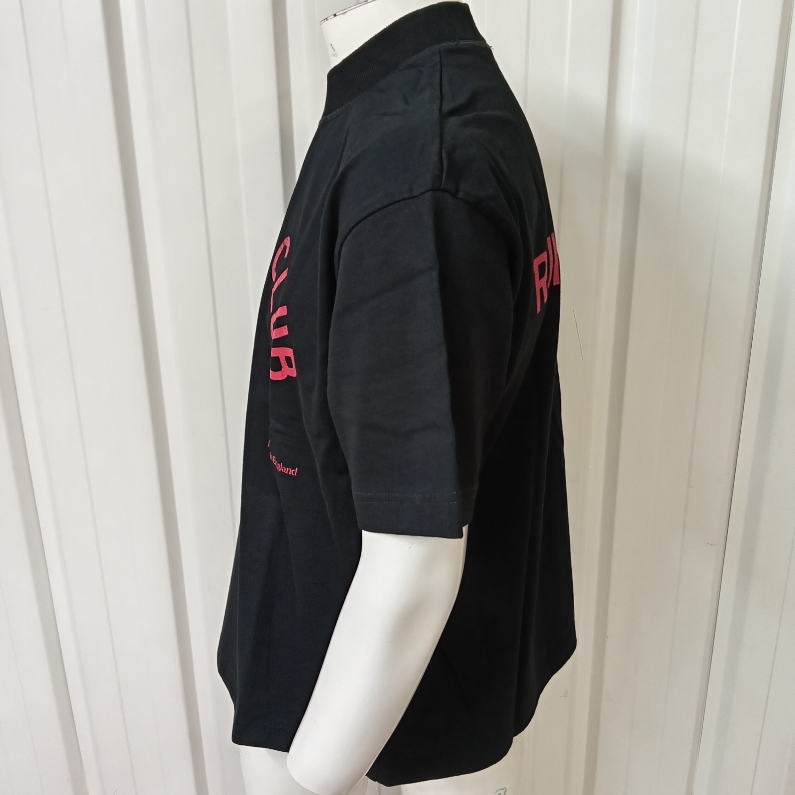 Illicit Bloc Running Club T-Shirt Black Small/Large 300GSM 100% Cotton Boxy Fit