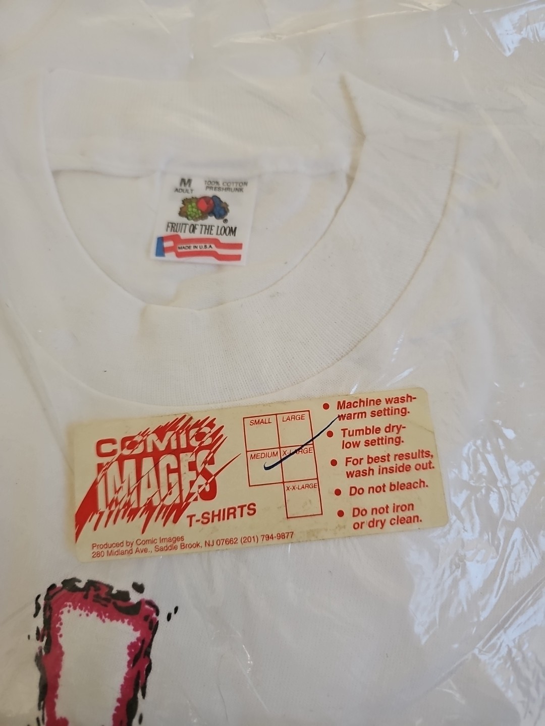 Vintage Gambit Marvel Comics MVS841 T-Shirt White Sz M Comic Images Sealed