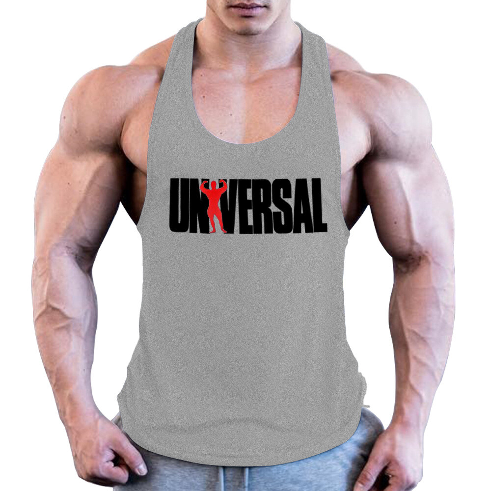 NEW Universal Men Gym Bodybuilding Tank Top Stringer Fitness Shirt VEST
