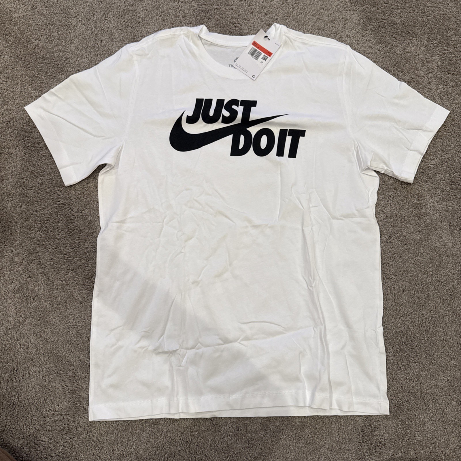 Nike Just Do It Swoosh Tee Men’s Size Large AR5006-100