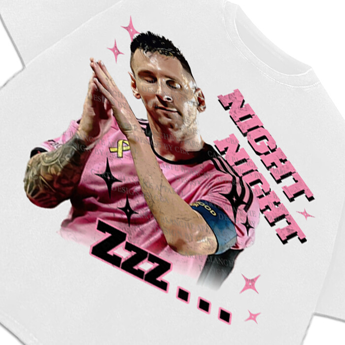 Lionel Messi Night Night Celebration Celly Greatest Of All Time GOAT T-Shirt