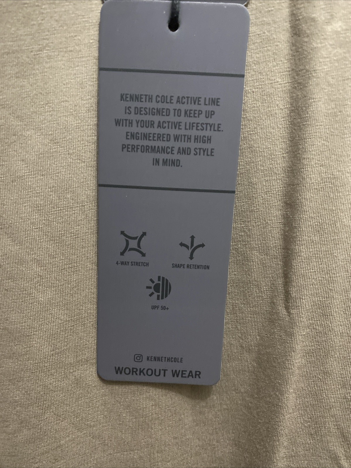 Kenneth Cole Active Men’s 2XL Mountain Brown Short Sleeve Crew Neck T-Shirt NWT