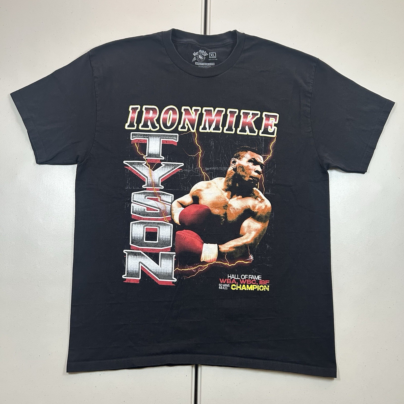 Iron Mike Tyson Lightning Graphic Shirt Men’s Size XL Boxing Vintage Retro Style