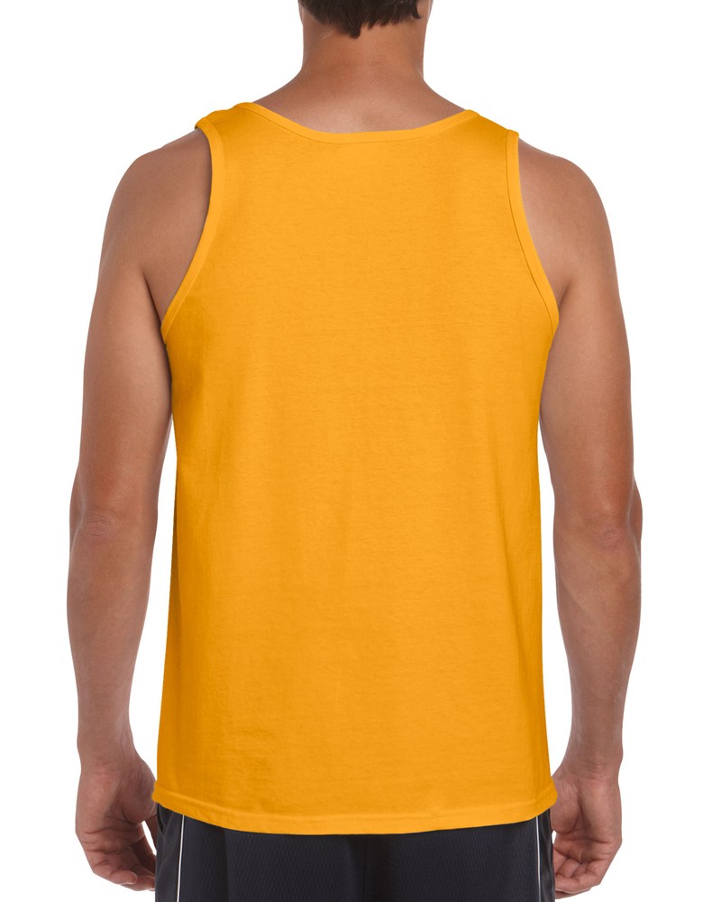 GILDAN HEAVY COTTON TANK TOP – SIZE: MEN S – ORANGE