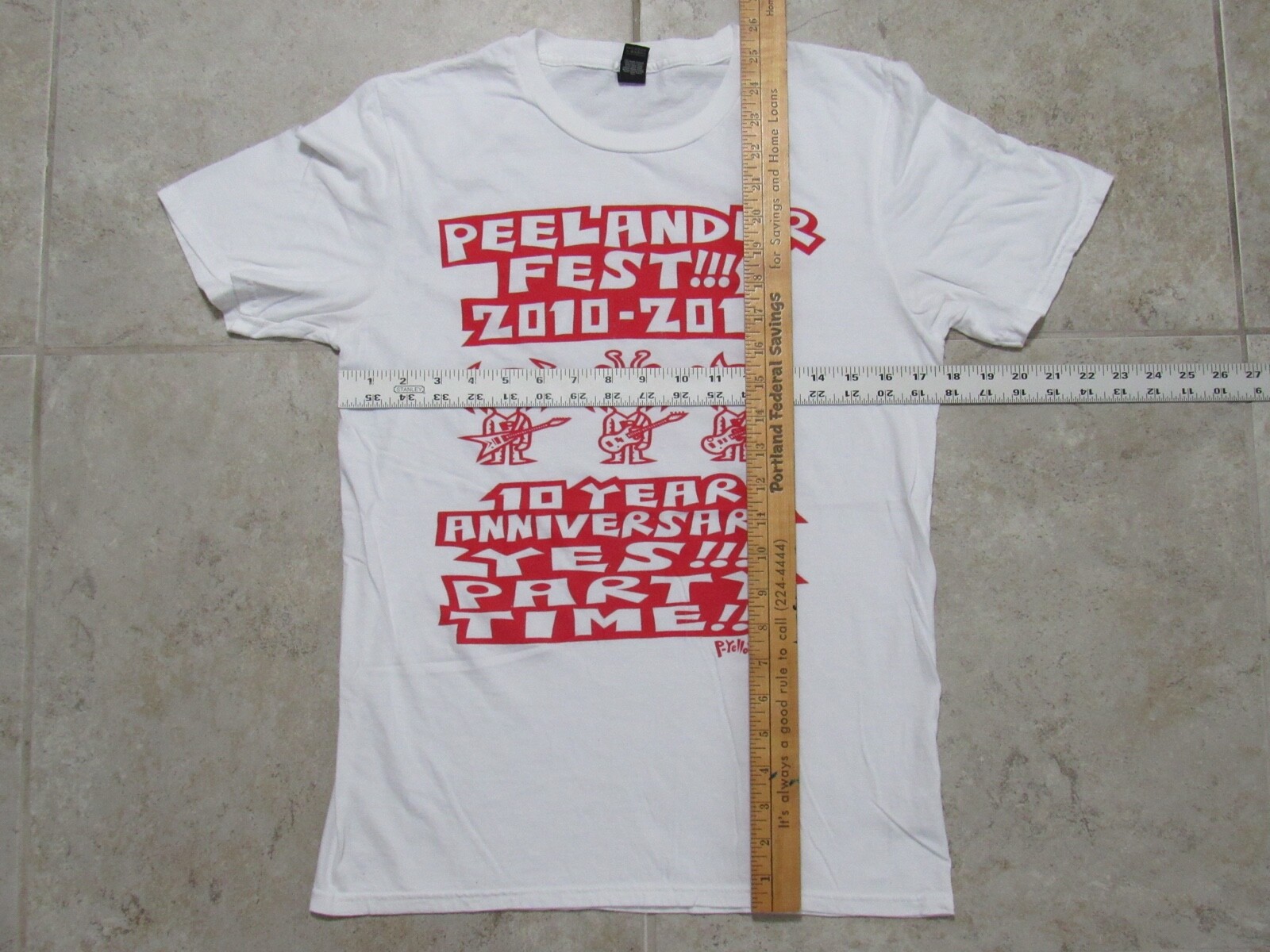 PEELANDER-Z FEST 2010-2019 Austin Texas T-SHIRT Mens SMALL Concert Tour Limited