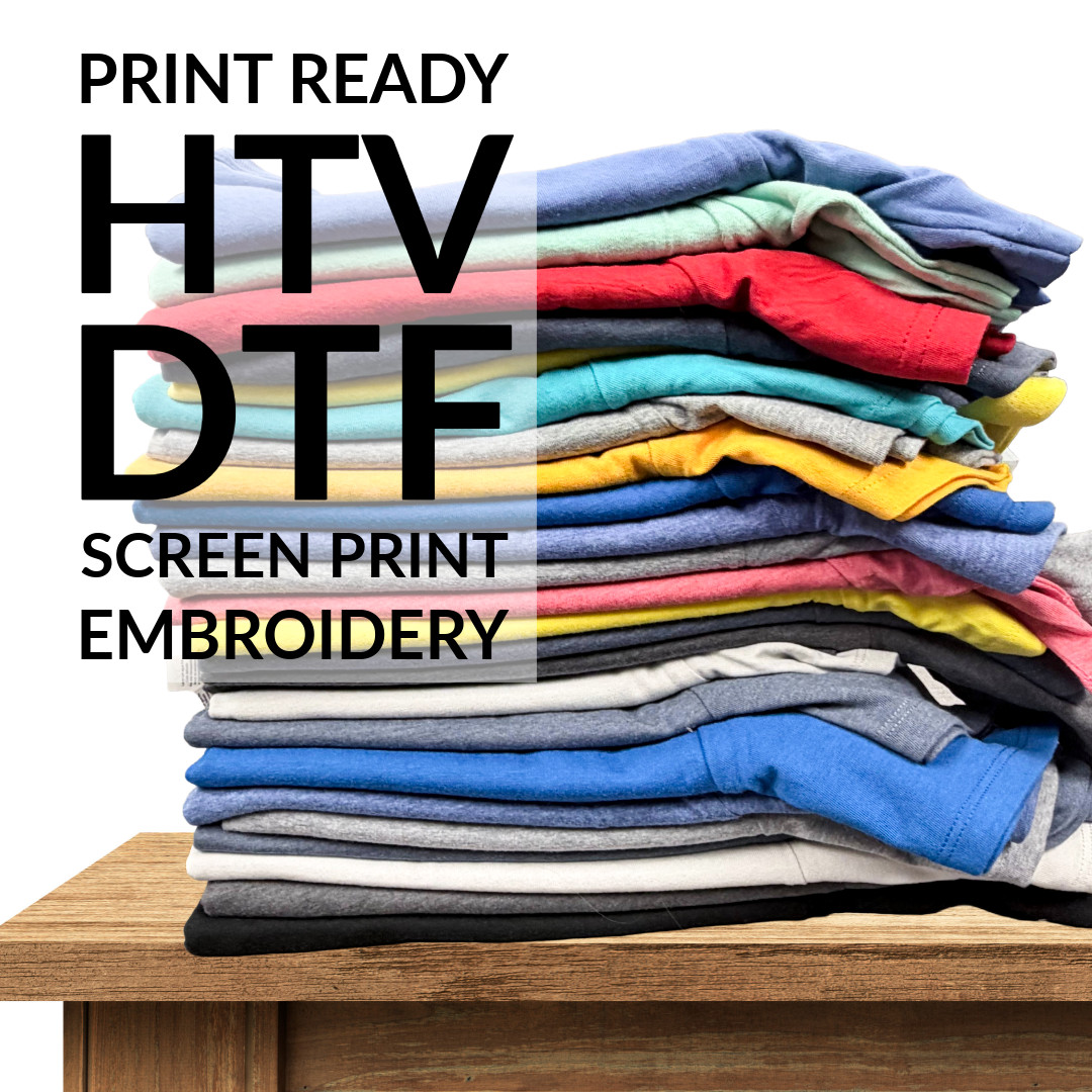 24 Blank T-Shirts Wholesale Bulk $2.62 Each Print Ready HTV DTF