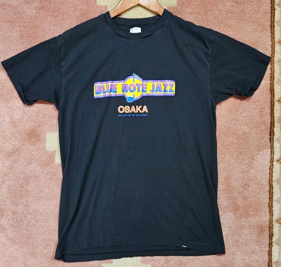 Blue Note Jazz Osaka Japan Shirt Size Large Slim Made In Japan Vintage Gentle