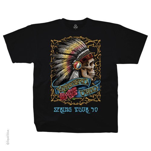 GRATEFUL DEAD-SPRING TOUR ’90-INDIAN-T-SHIRT S-M-L-XL-2X,3X-4X-5X-6X Garcia,Lesh