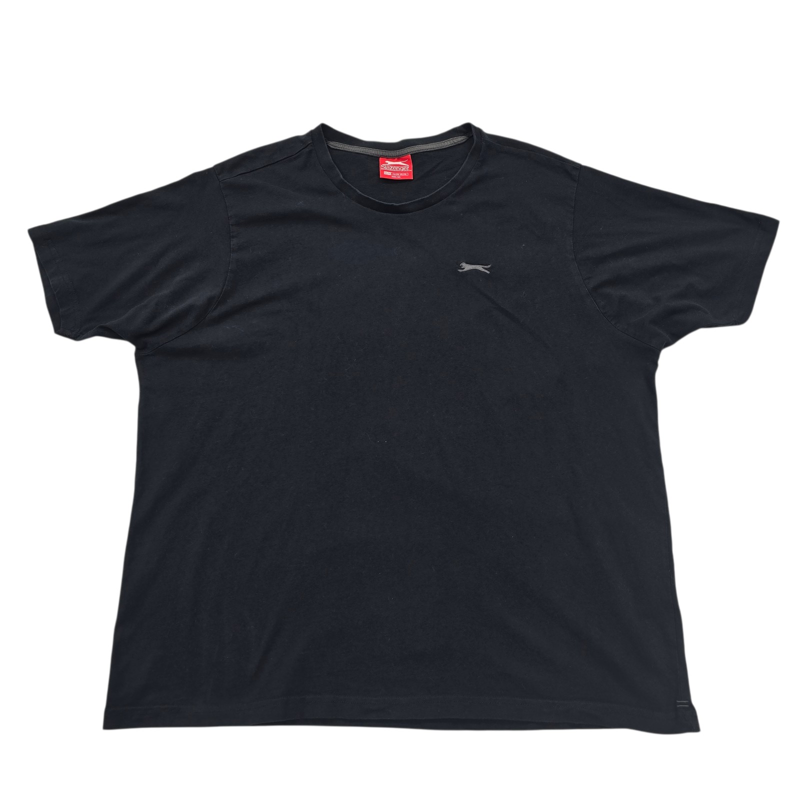 Slazenger Mens Black Graphic Logo T-Shirt 3XL Crew Neck Regular Jersey
