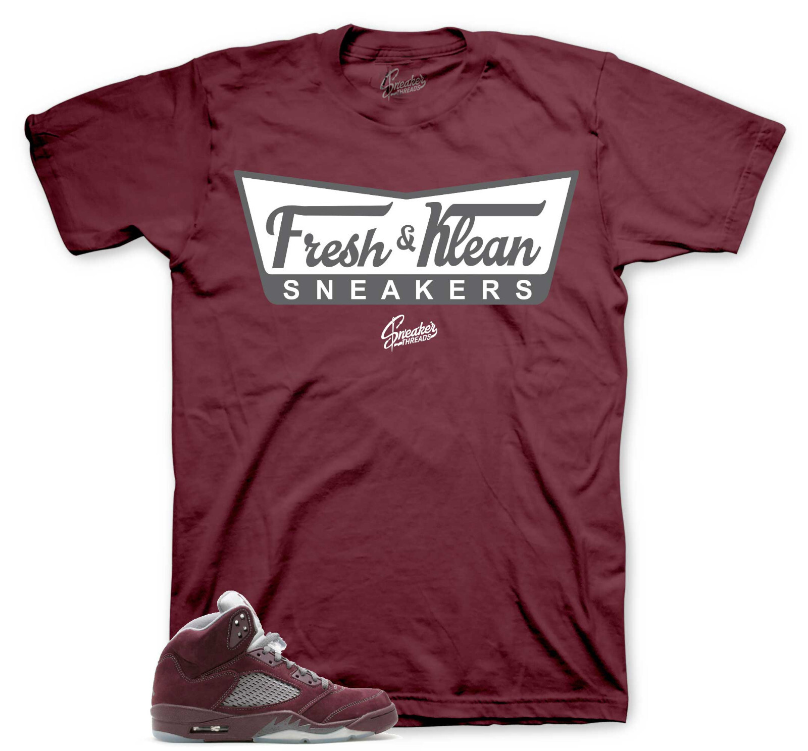 Tees To Match Jordan 5 Burgundy Sneakers – Fresh & Klean Shirt