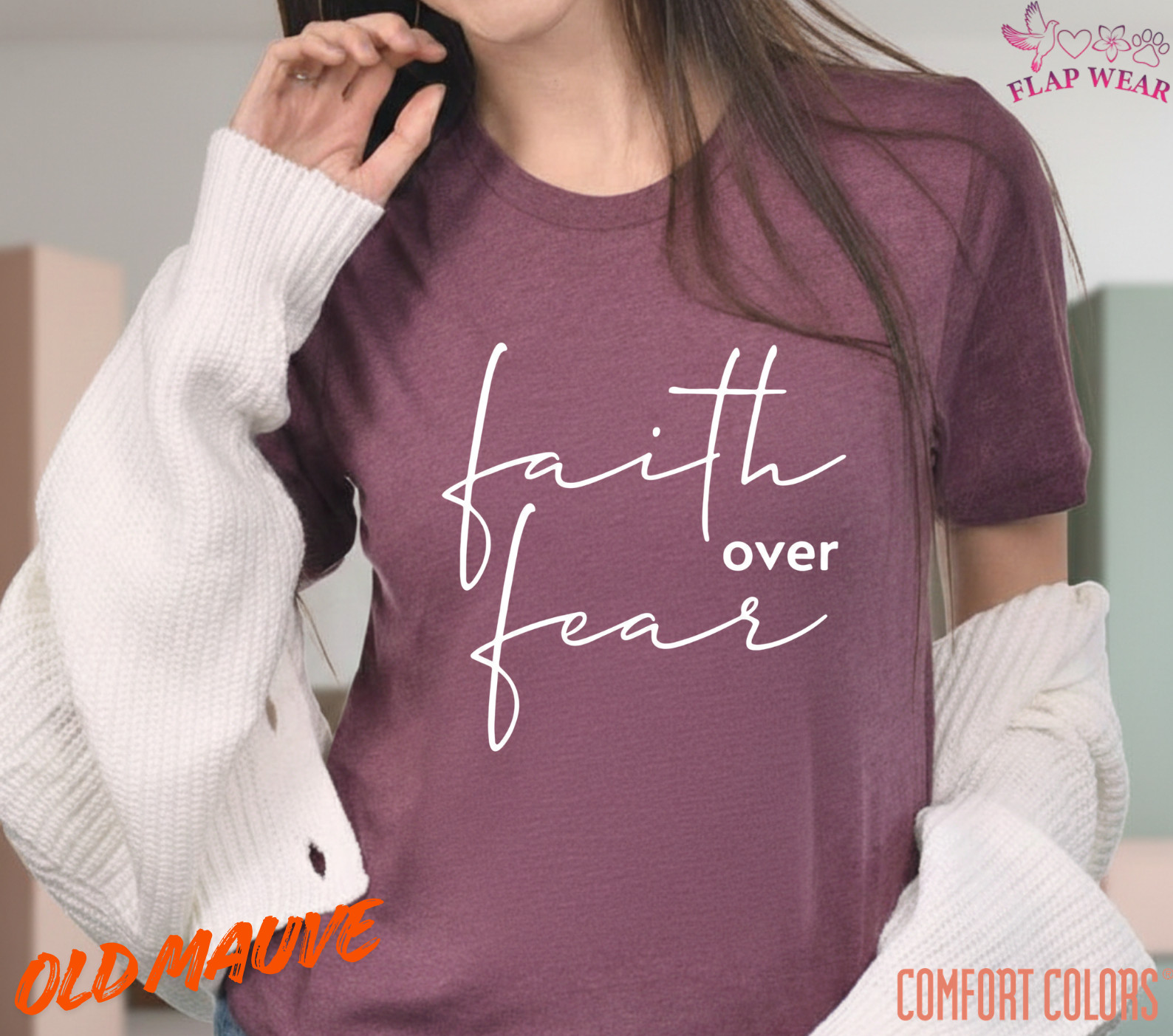 Unisex Faith Over Fear Christian T-Shirt, Men T shirt,Women T shirt Gift