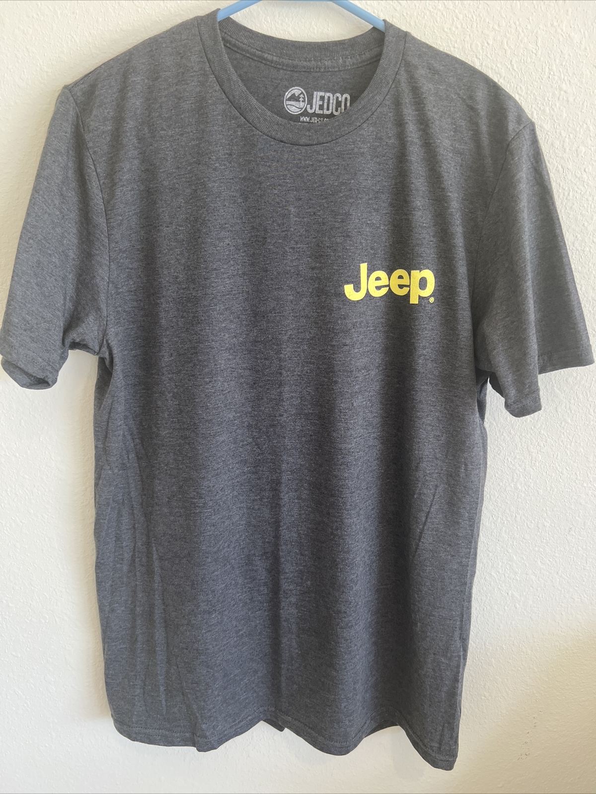Men’s Jeep “Life Off Road” T Shirt, Large, Grey, Jedco
