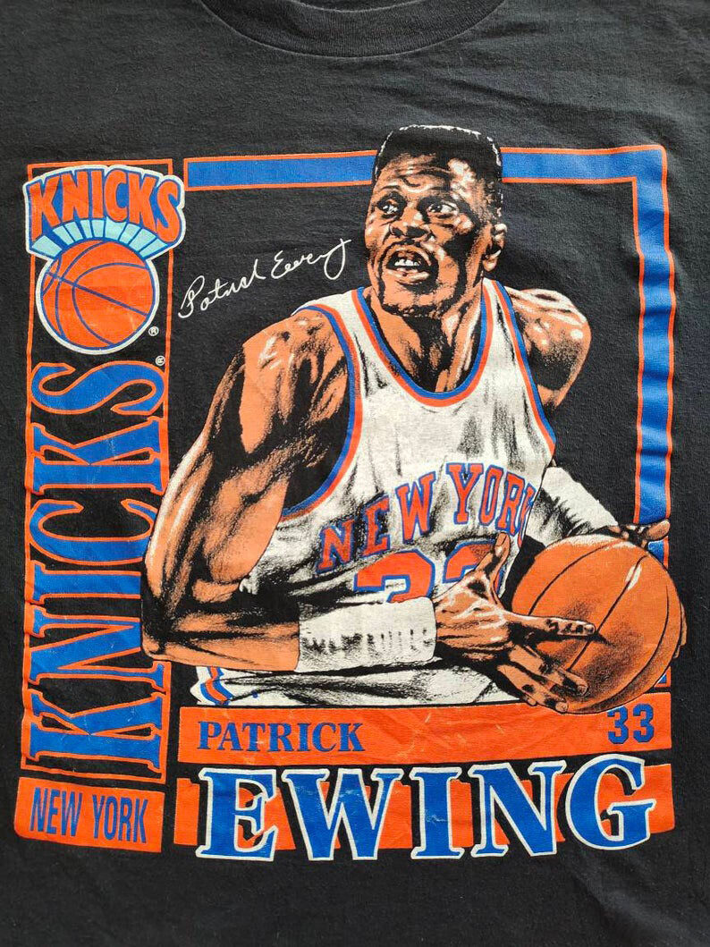 Patrick Ewing Men T-shirt Black Short Sleeve All Sizes S to 5XL JJ3878