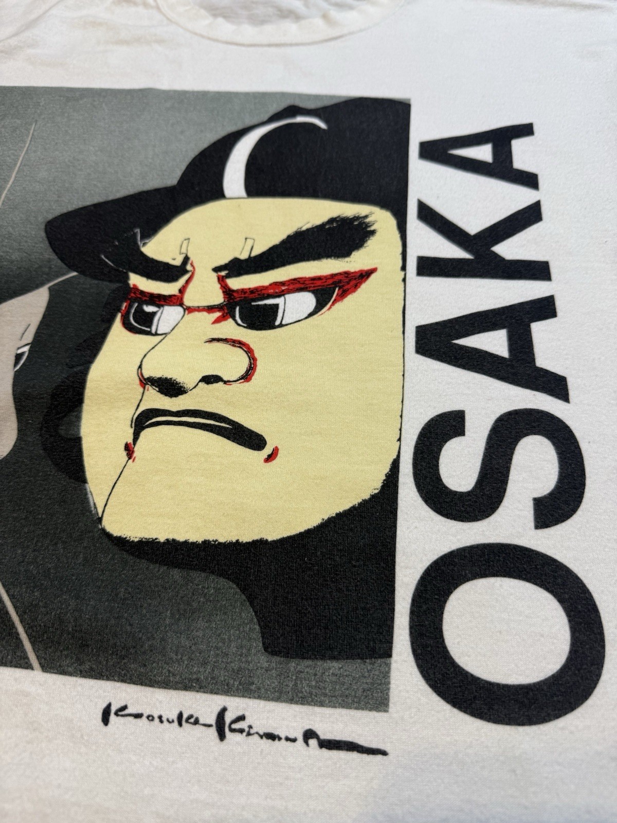 Vintage 90’s Kimura Kosuke Art Osaka Poem A Tale Bunraku Tshirt USED SEE PICS!!!