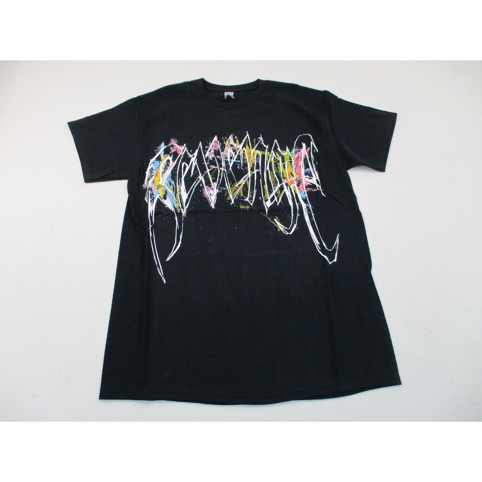 Revenge Lil Durk Shirt Mens Medium Black Scribble Logo Graphic Short Sleeve
