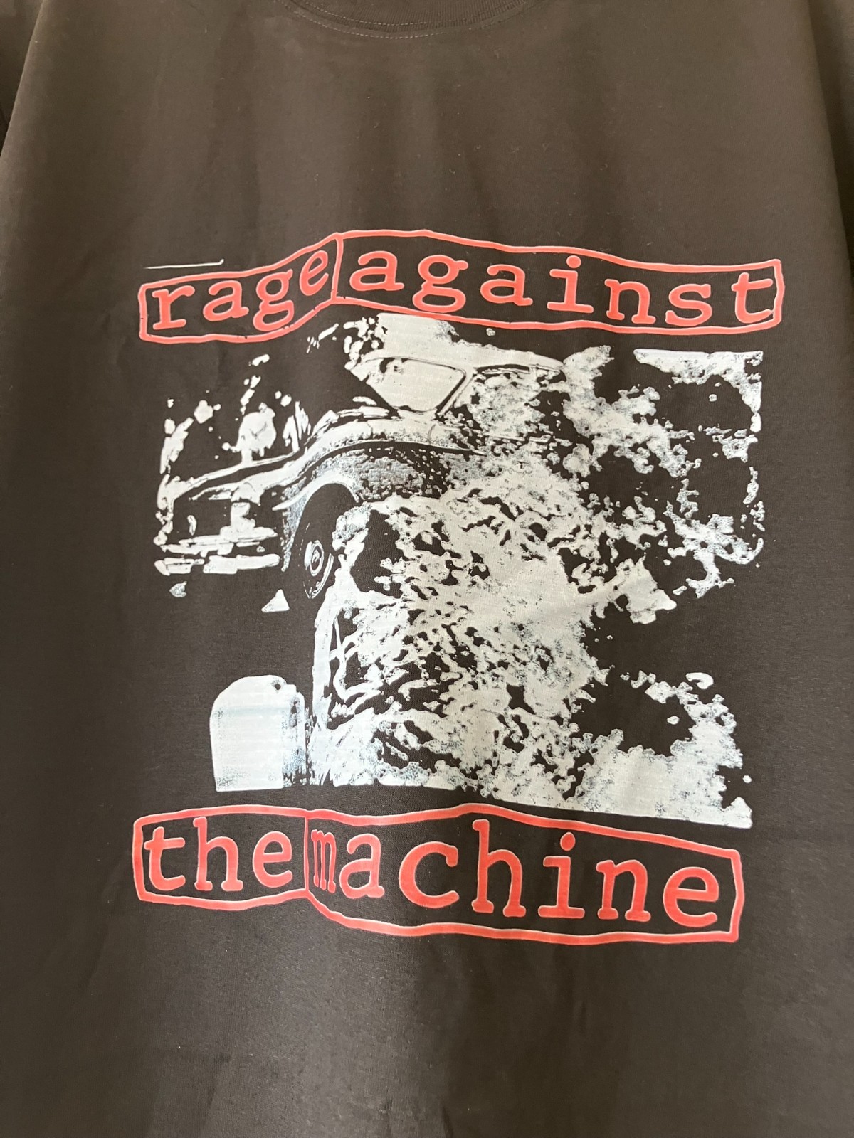 Rage Against the Machine Men’s Graphic Tee Shirt Black – No Brand Size L