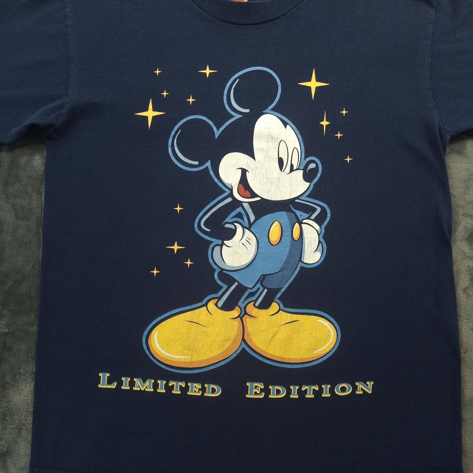 Vtg Mickey Unlimited Limited Edition T Shirt Mens Large Navy USA Disney 90s Tee