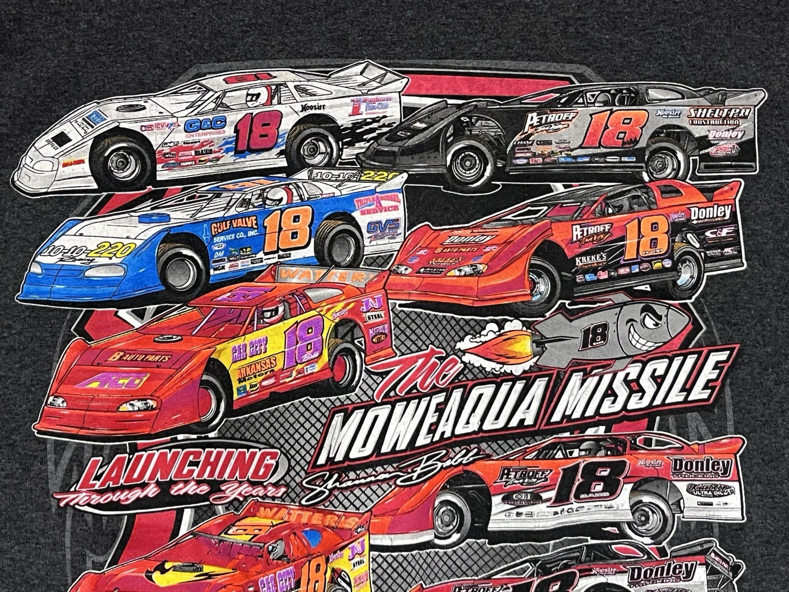 Shannon Babb #18 Mowequa Missile “Through The Years” 2021 Vintage T Shirt Size L