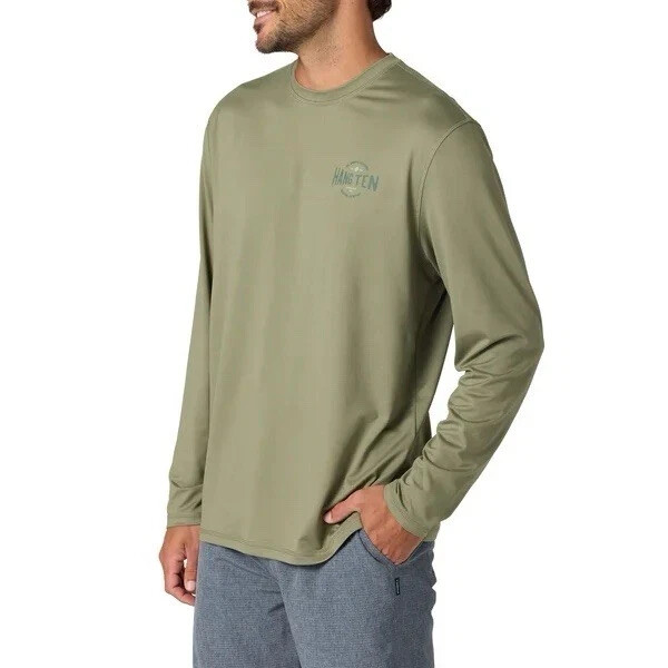 Hang Ten Men’s Long Sleeve Sun Tee Shirt UV PROTECTION UPF 50+
