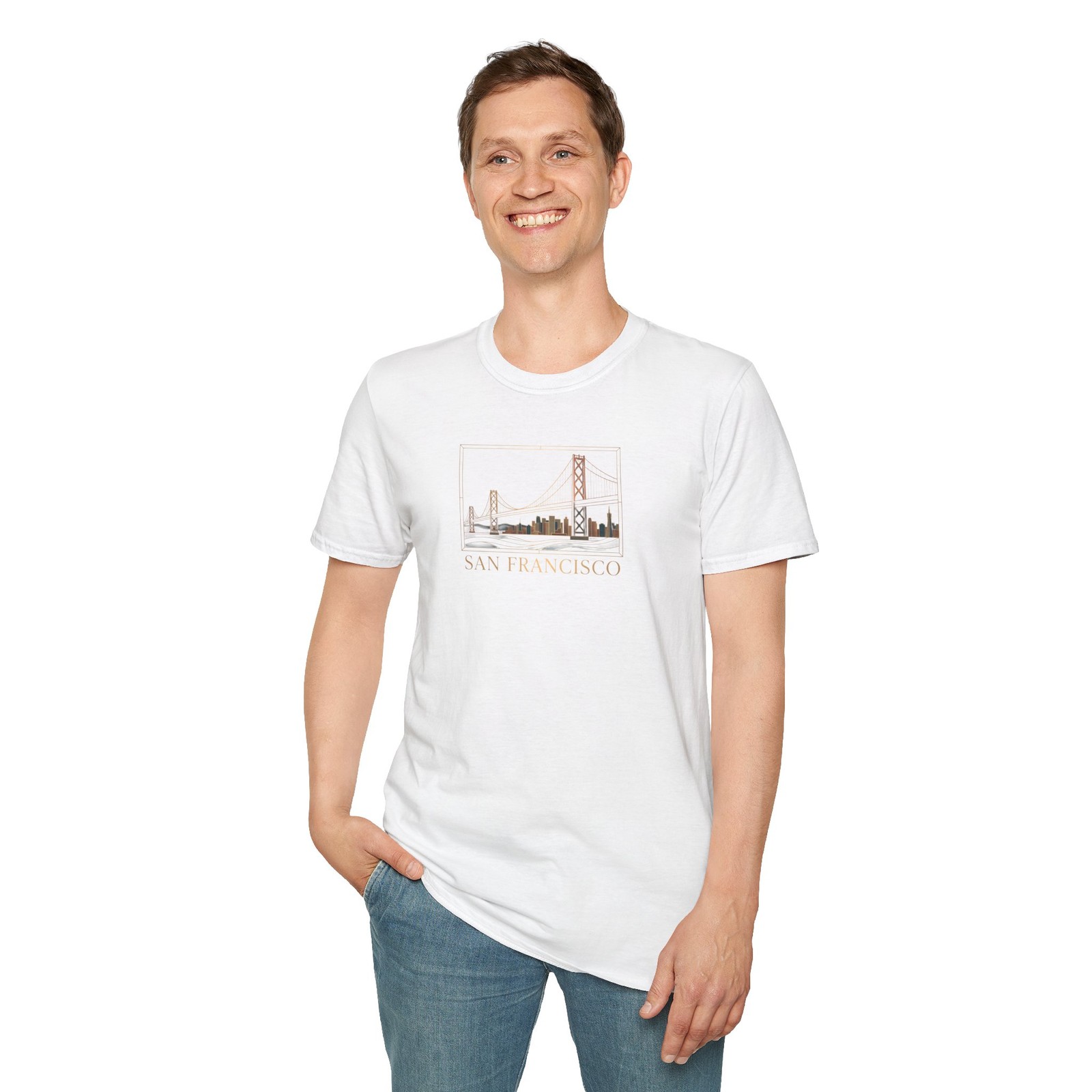 San Francisco Golden Gate | Art Deco Skyline | Quiet Luxury Souvenir Design