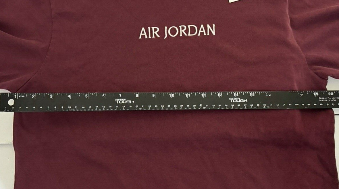 Air Jordan Essential Wordmark Tee Men’s DV6465-645 Cherry Wood/Sail SZ S Small