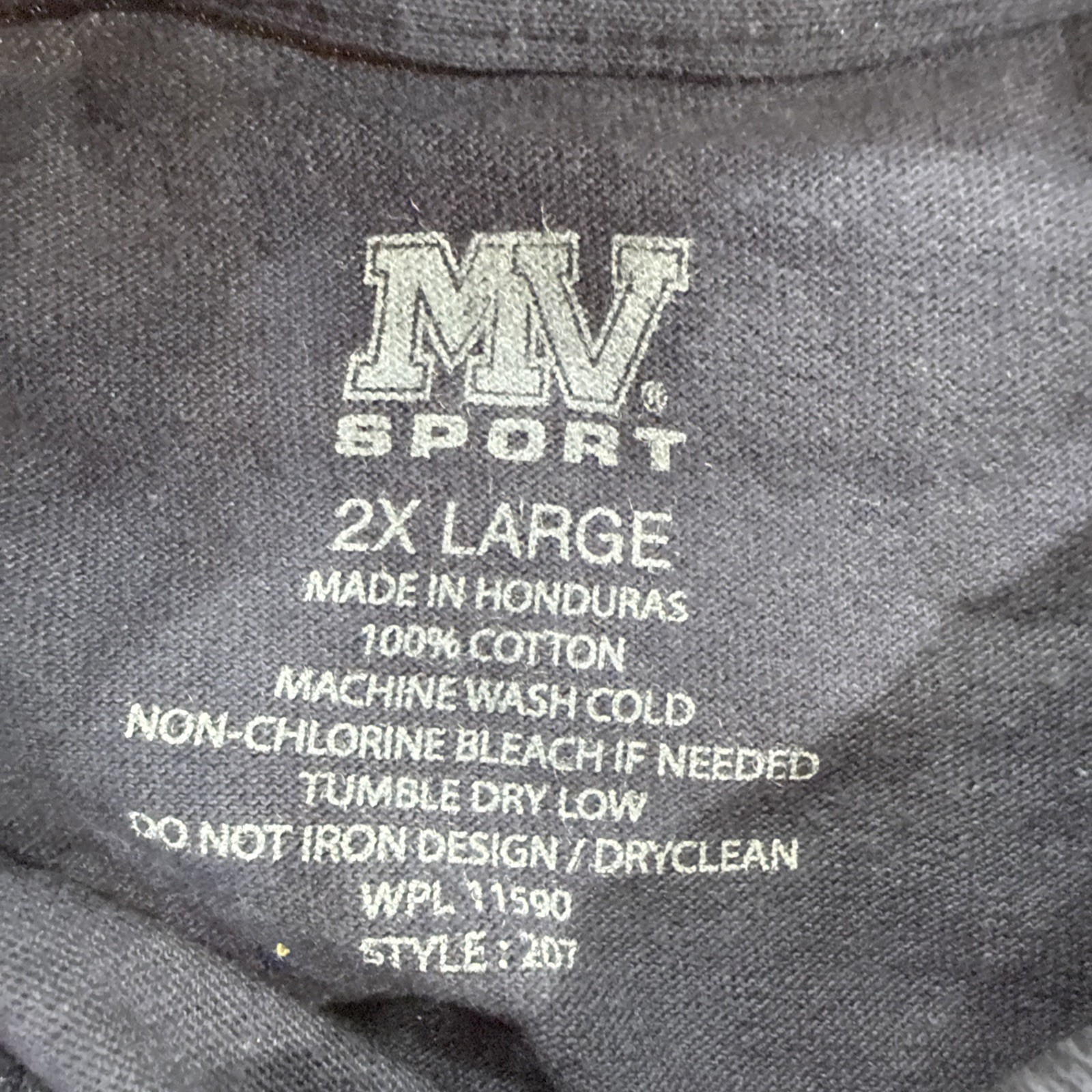 USAF US Air Force Navy Blue Double Sided T-Shirt – by MV Sport – Size XXL – NWT