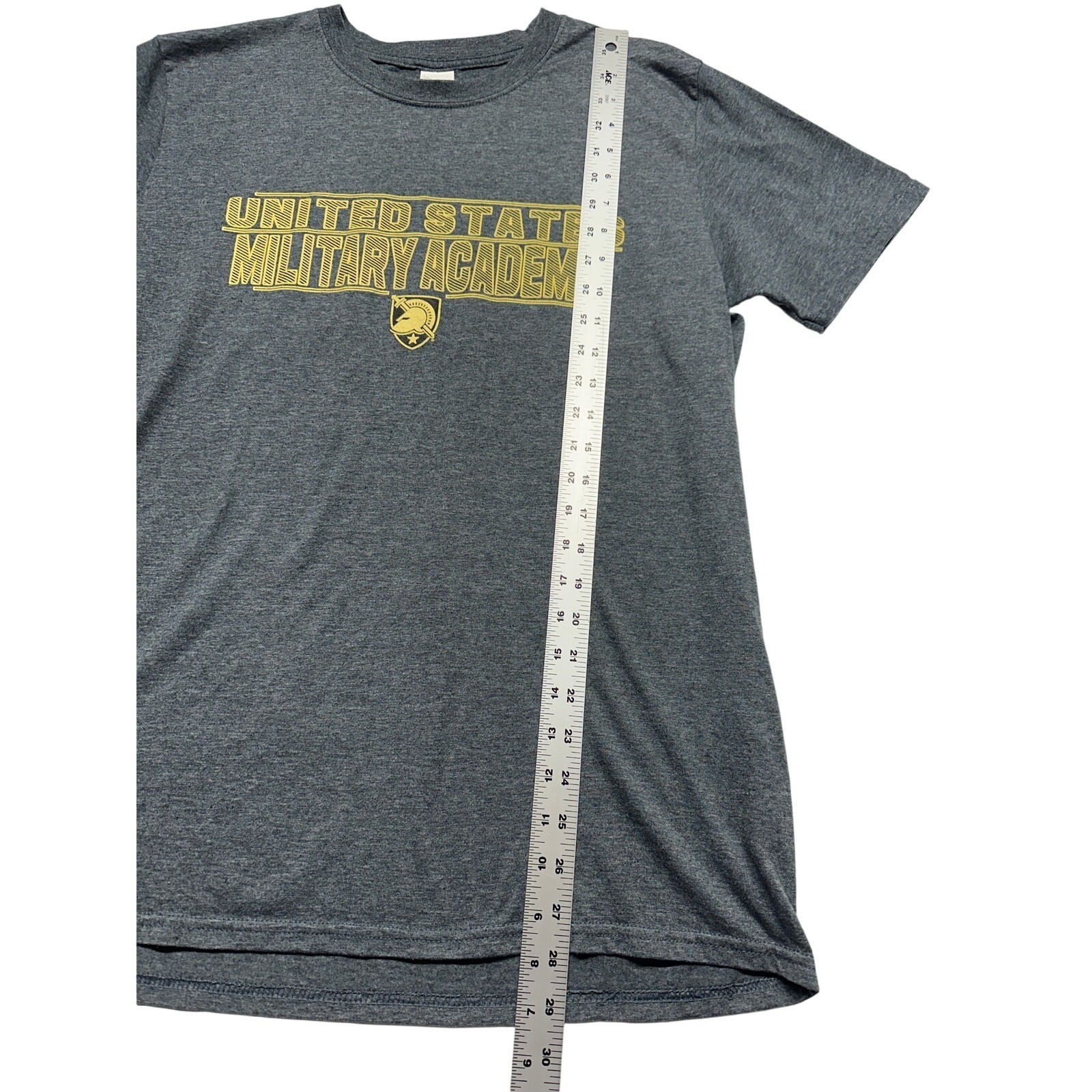 United States Military Academy Short Sleeve T-Shirt Men’s Large Ring Spun Gray