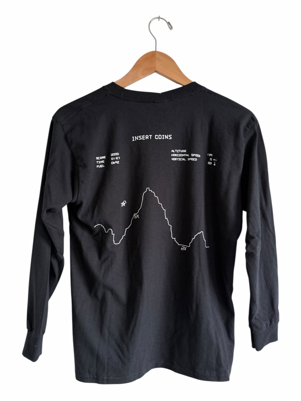 Tom Sachs Lunar Lander Long Sleeve T-Shirt Size XS Mens Unisex Black