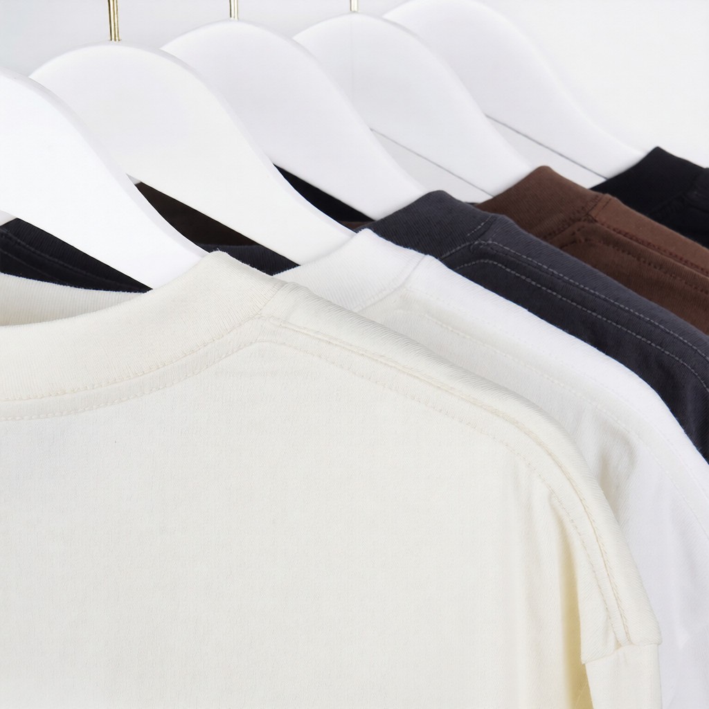 Oversized Heavyweight Multicolor T-Shirt Korean Streetwear Boxy Unisex Summer T