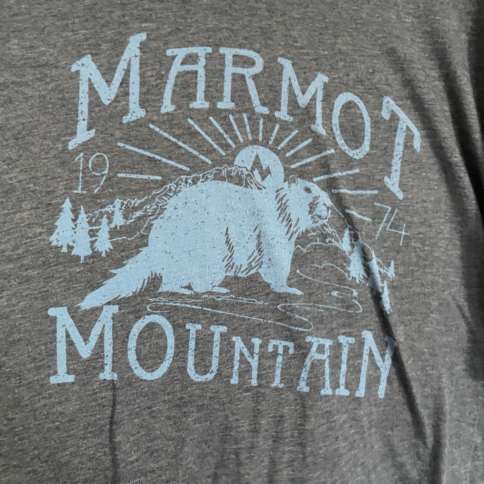 Marmot Shirt Mens XXL Mountain Graphic Eco Recycled Thread Tee Sustainable