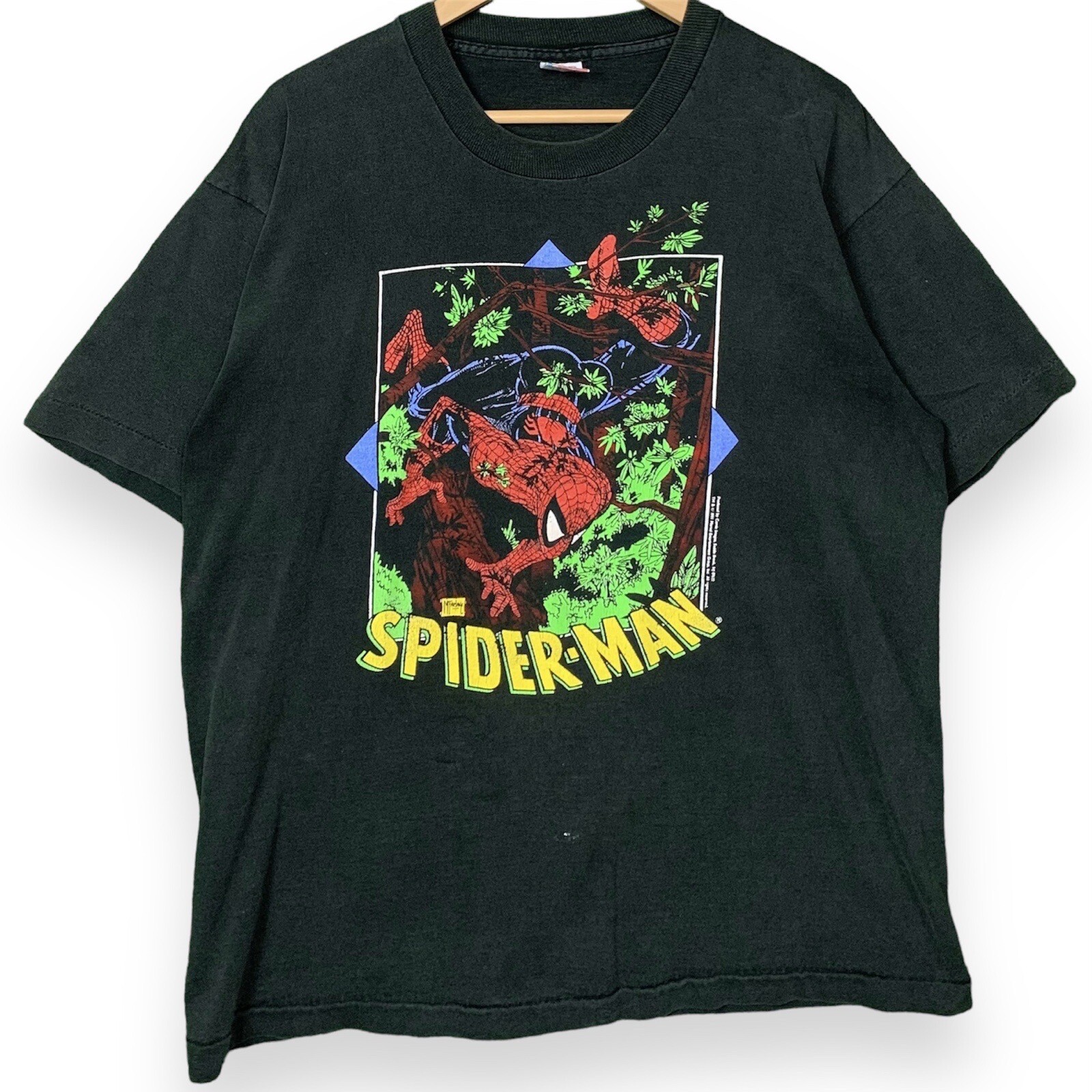 VTG Spiderman T-Shirt 1991 Marvel Comic Images Todd McFarlane “Perceptions” XL