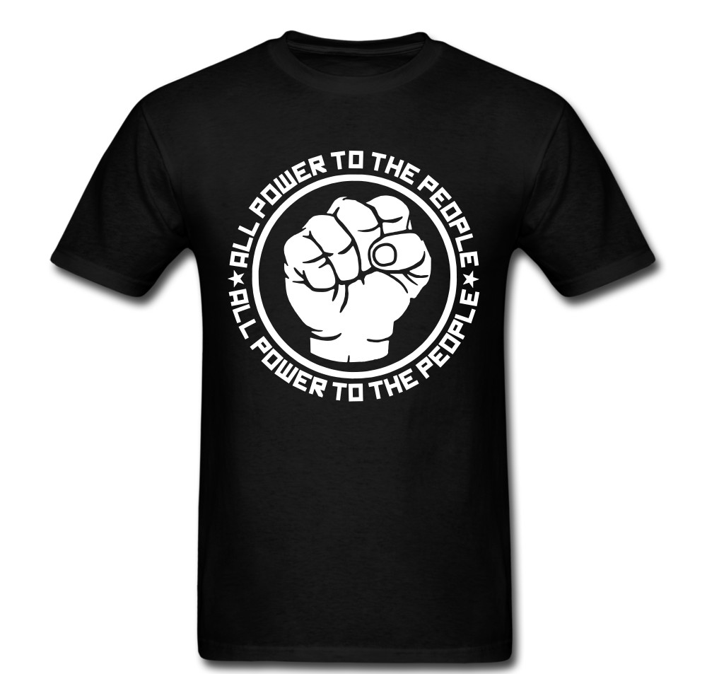 Power to people revolt anarchy fight revolution government police T-shirt