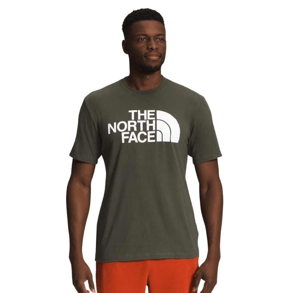 The North Face Short Sleeve Half Dome Tee Size Small New Taupe Green Gorpcore