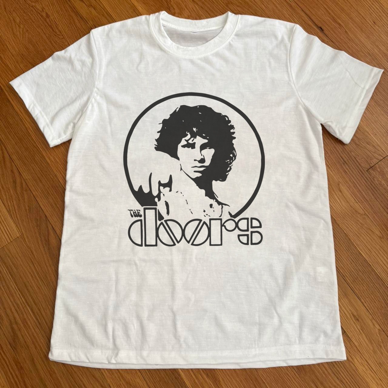 The Doors – Jim Morrison T-shirt, Unisex White Cotton T-shirt, Size S-5XL