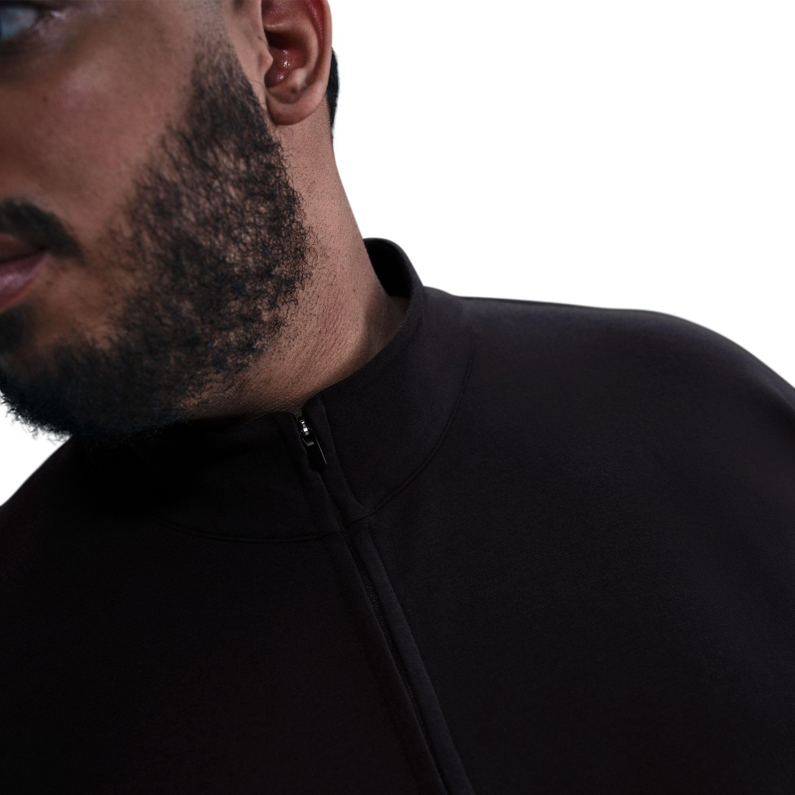 Nike 24.7 ImpossiblySoft Men’s Dri-FIT 1/2-Zip Top (HQ6953-010, Black/Dark Smoke