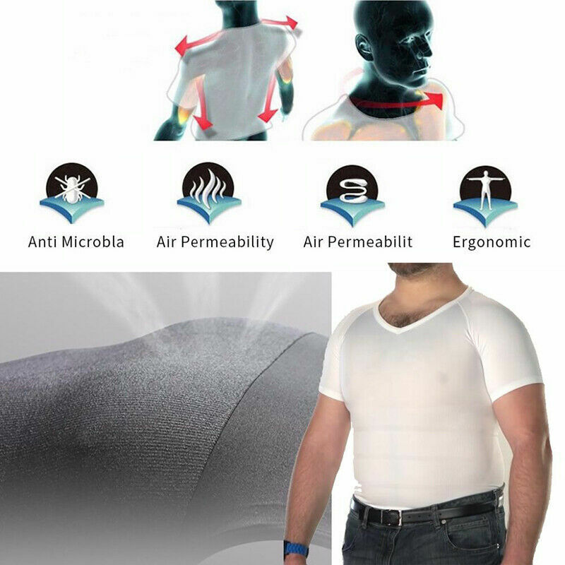 Men Tummy Control Compression Vest Belly Slimmer Tank Top Underwear UnderShirts