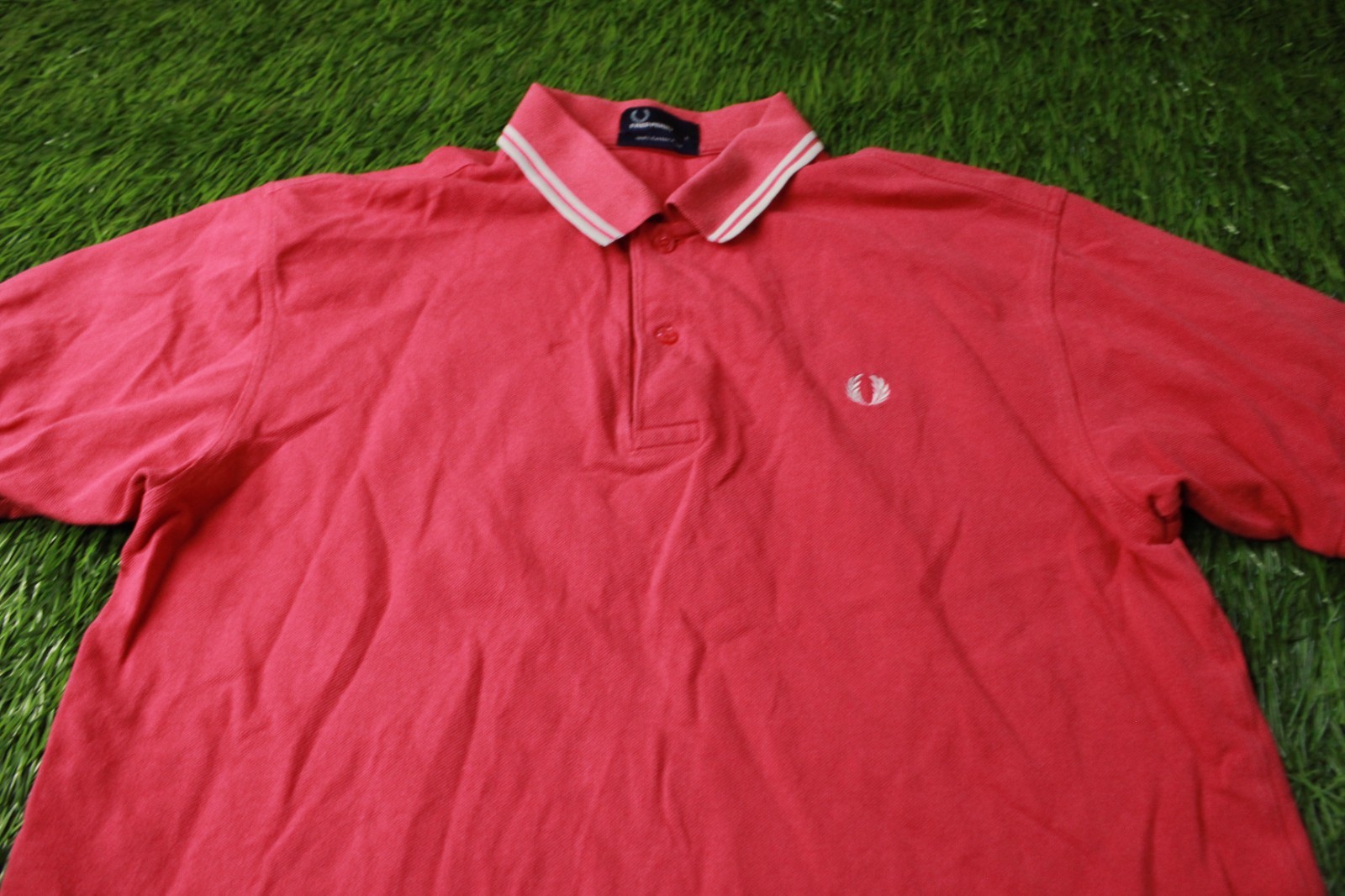 FRED PERRY ORIGINAL CLASSIC FIT MEN CASUAL SHORT SLEEVE POLO SHIRT JERSEY SIZE L