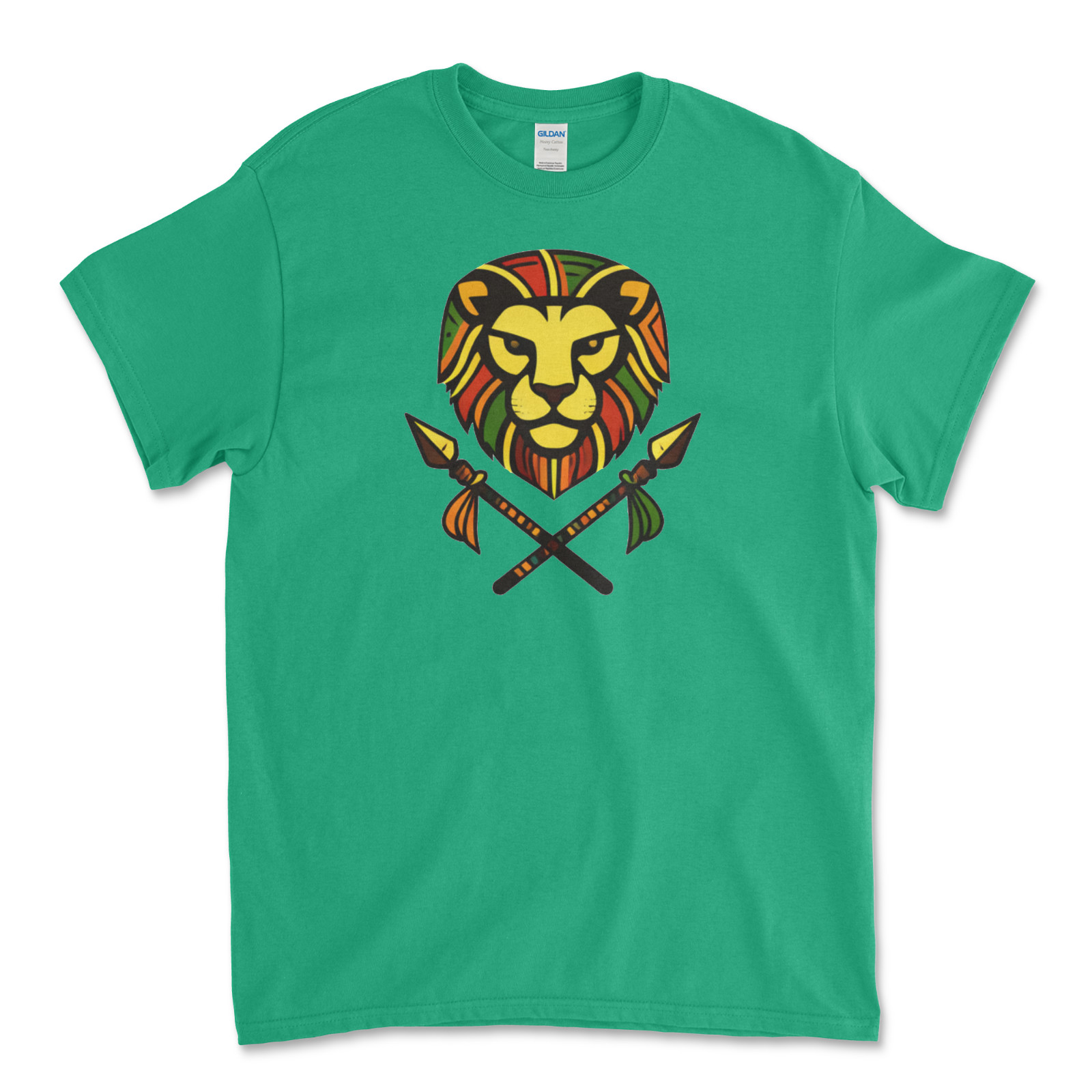 Custom T-Shirt African Lion/ Unisex Soft Style T-Shirts, Gildan Heavy- Cotton