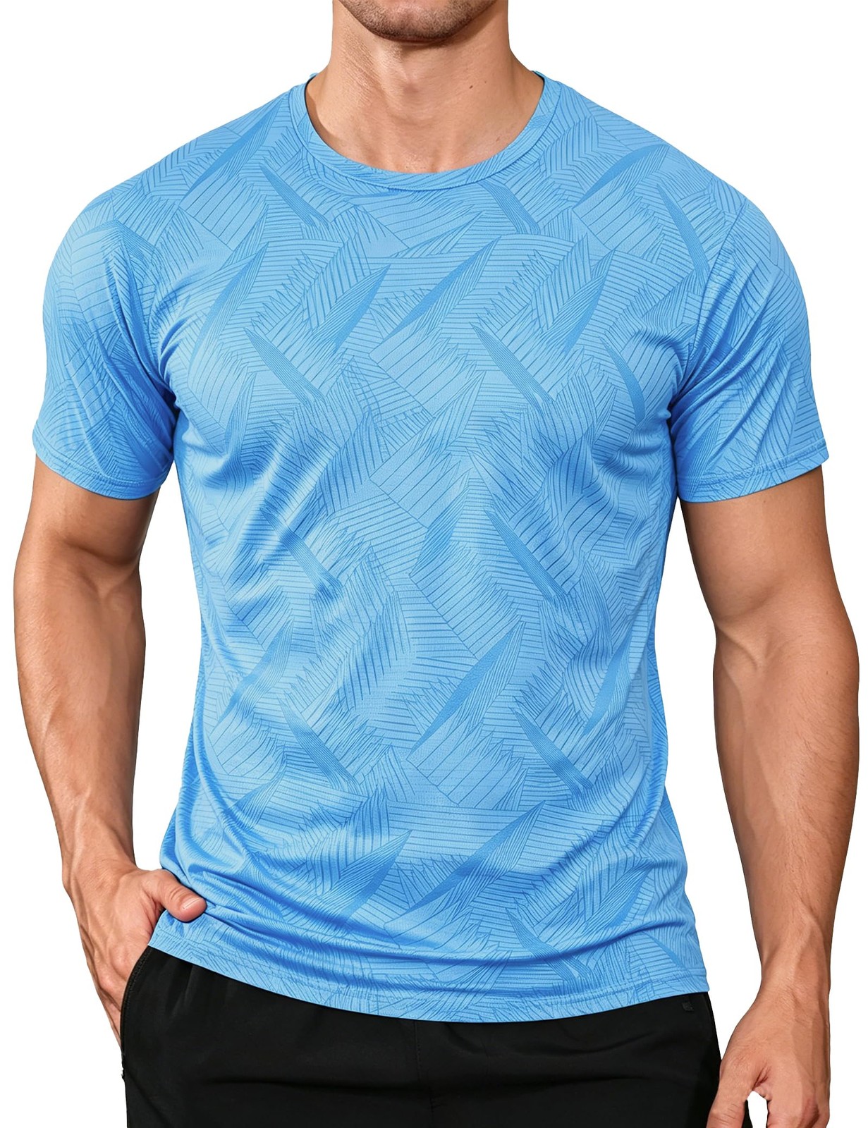 Mens Workout Shirts Quick Dry Athletic Gym T-Shirts – Moisture Wicking Short …