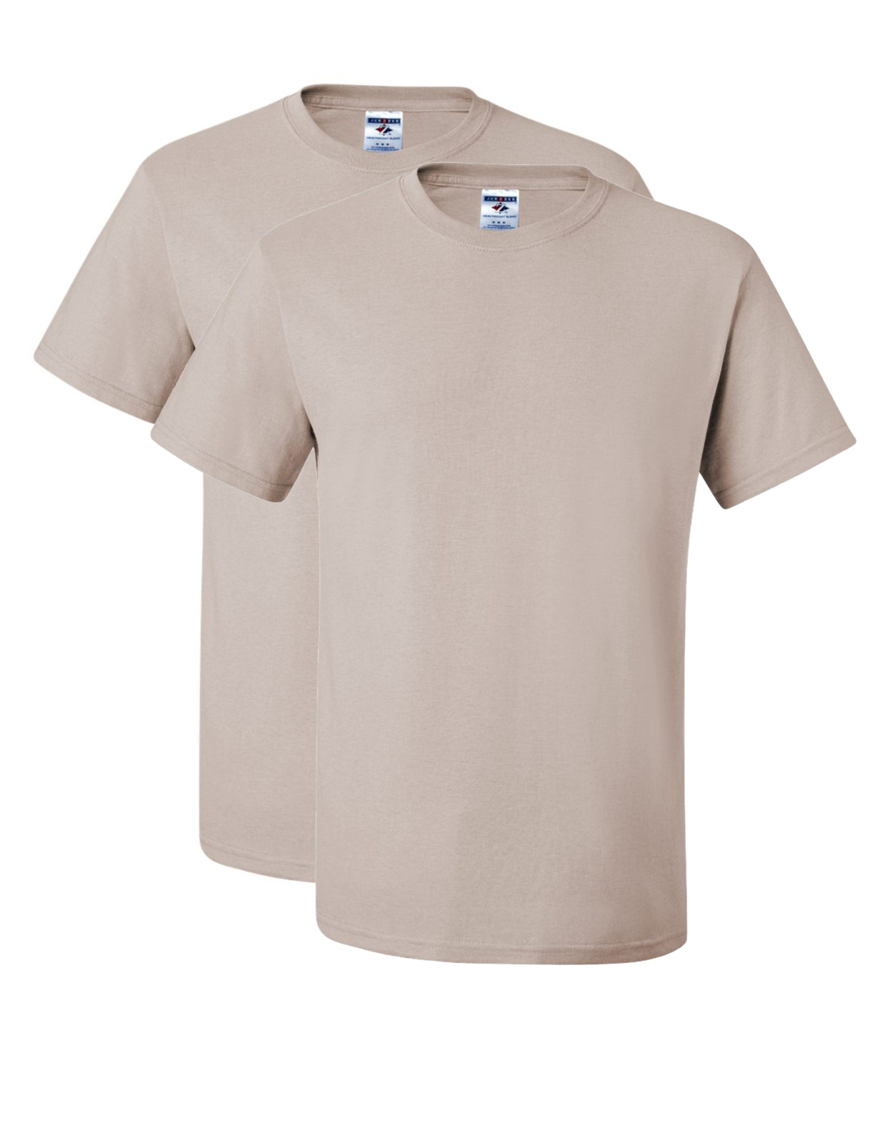 2PACK 2XL Sandstone Blank – 29MR Jerzees Dri-Power Blend T-Shirt Tee