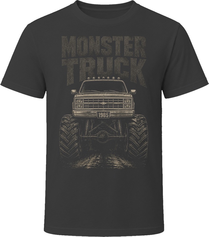 1985 Monster Truck Retro 4×4 Racing T Shirt