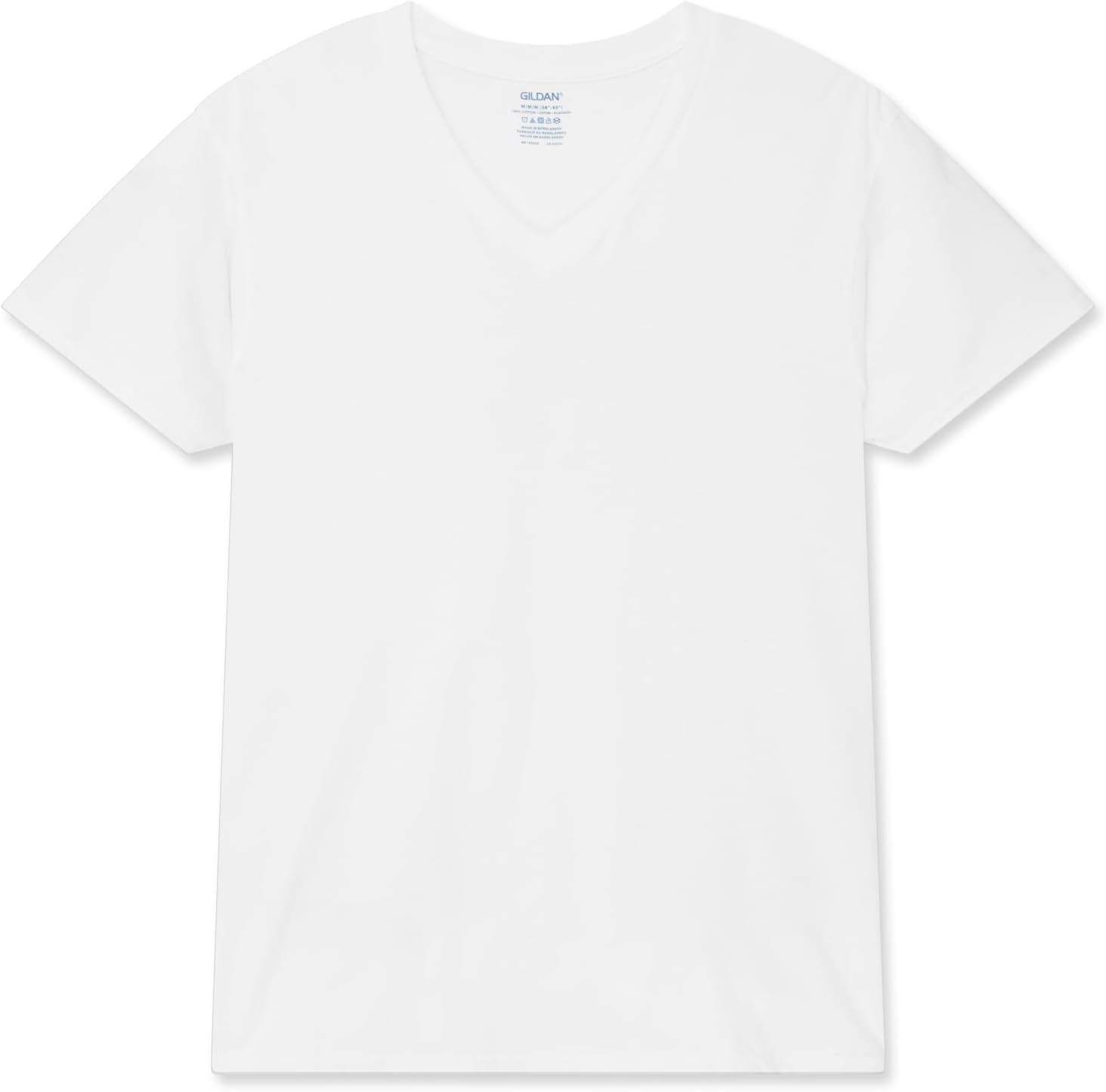 Gildan Men’s V-Neck T-Shirts, Multipack, Style G1103 XX-Large, White (6-pack)