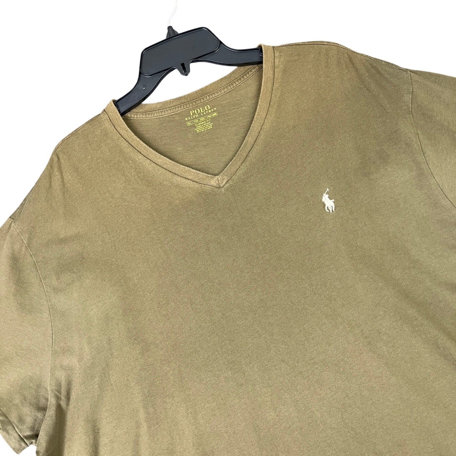 Polo Ralph Lauren V-Neck T-Shirt Mens XXL Classic Fit Pony Short Sleeve Casual