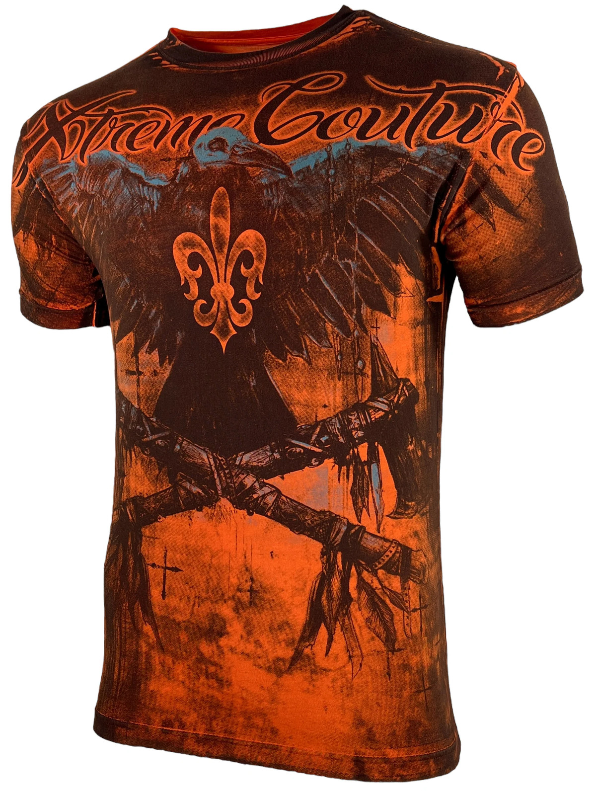 Xtreme Couture By Affliction Men’s T-shirt Darkside Biker Red Tattoo S-5XL
