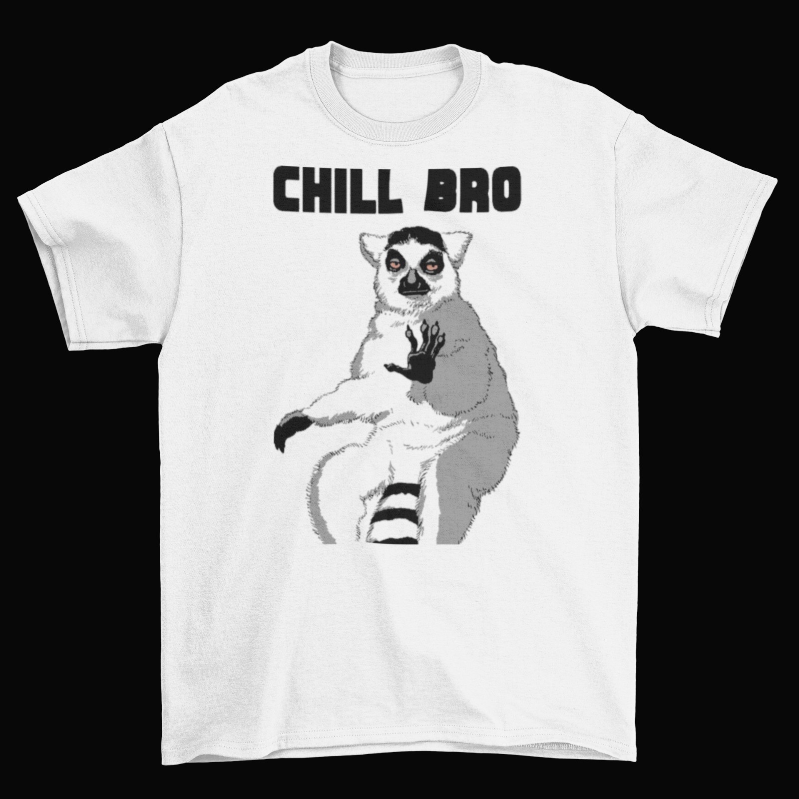 Chill Bro Lemur T-Shirt Unisex Adult Cotton Sizes Madagascar King Julien Animal