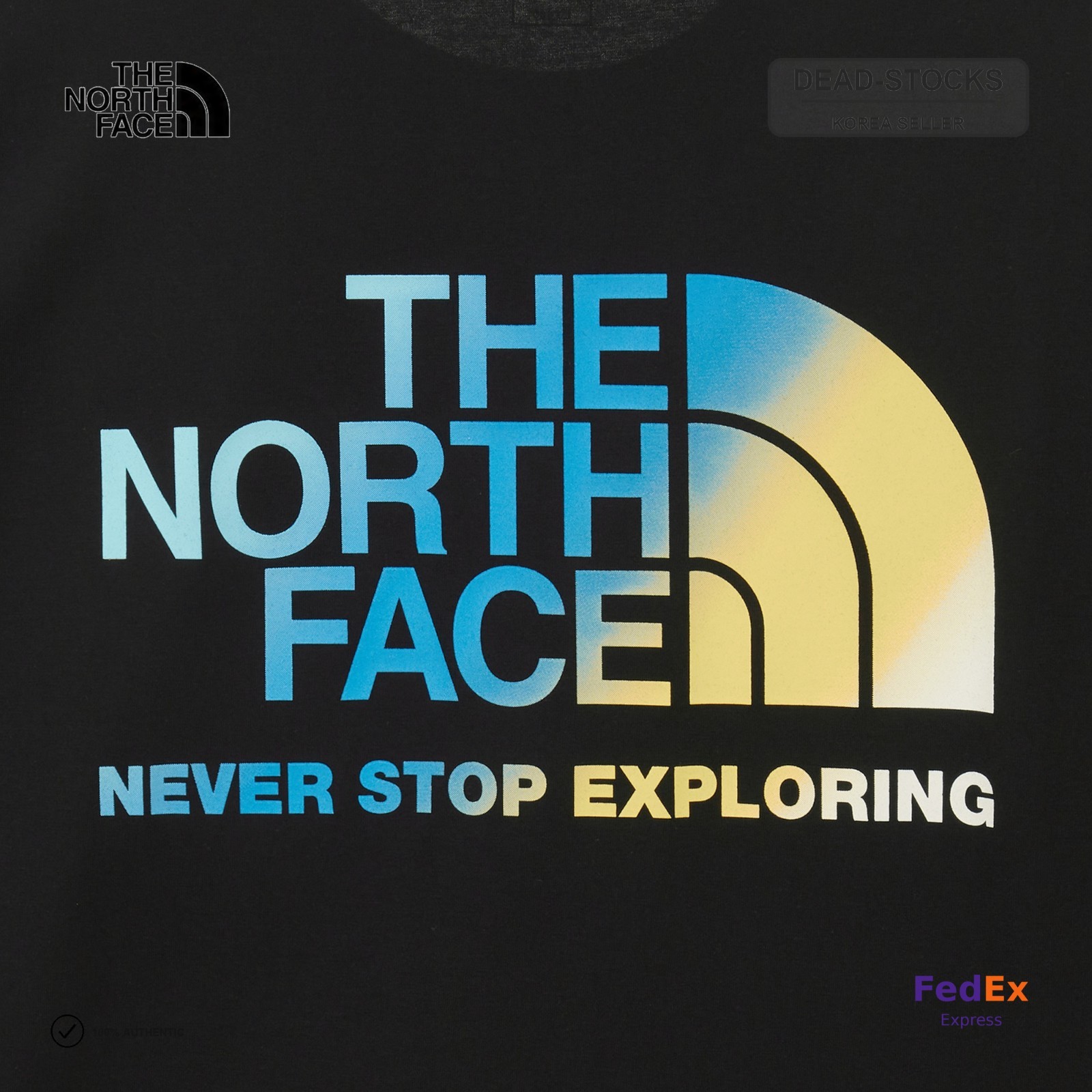 THE NORTH FACE M’S DREAM EX S/S R/TEE BLACK NT7US66A Asian Fit Expeditedship