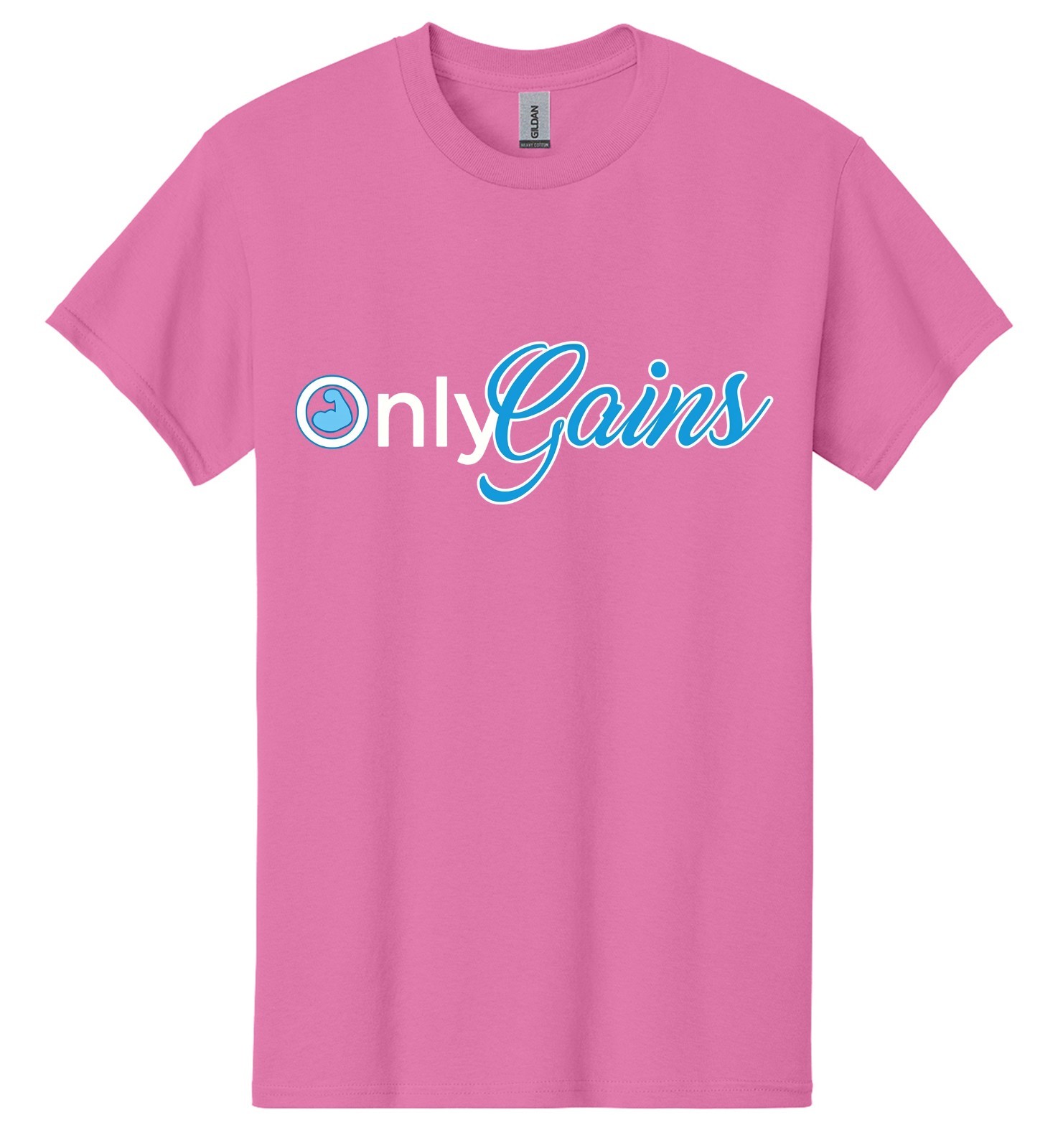 Only Gains Gym Workout Fitness BodyBuilder Mens T-Shirt USA New Graphic Gift Tee
