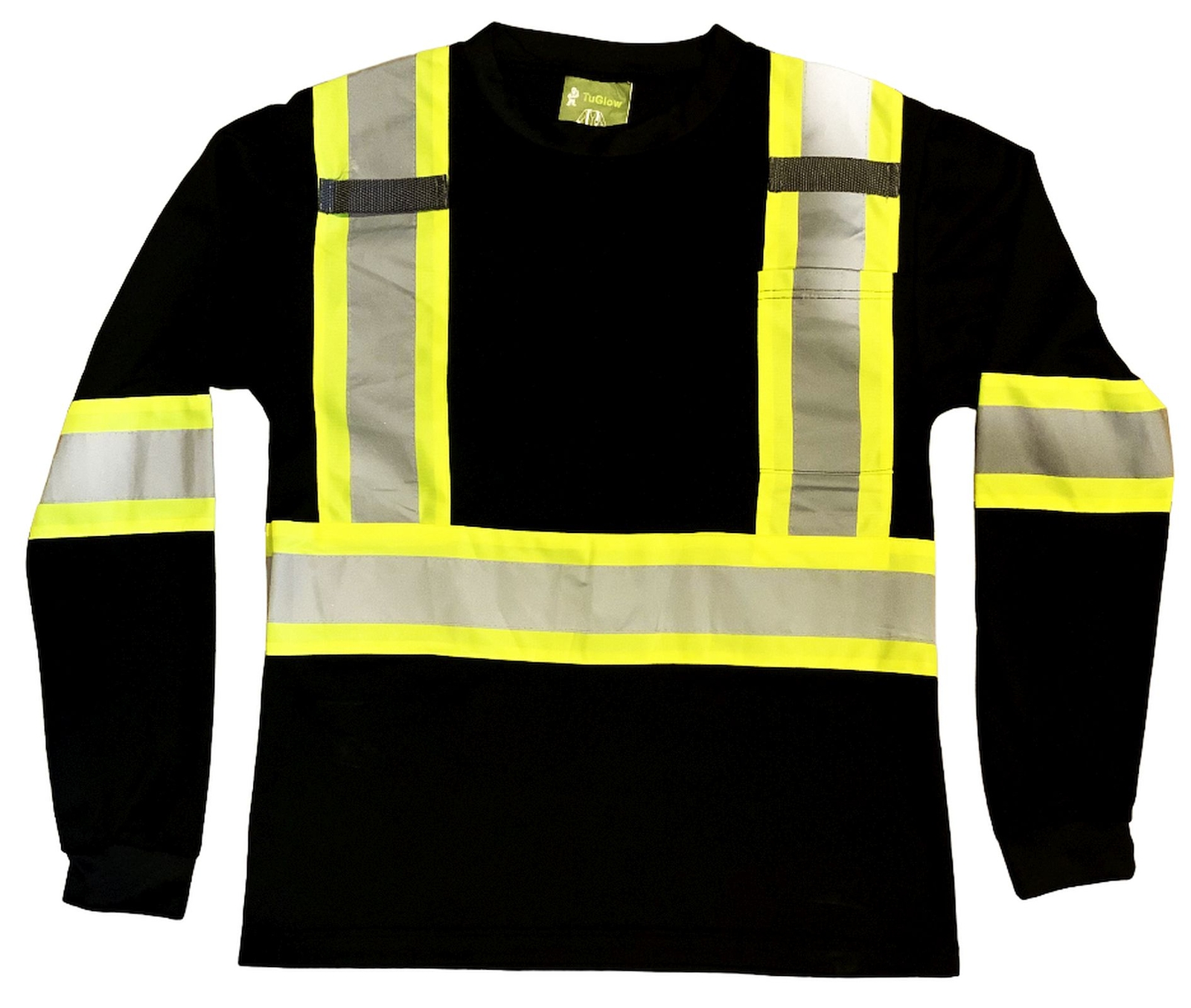 Safety Work Vest T Shirt Long Sleeve Short ANSI High Visibility Reflective Tape